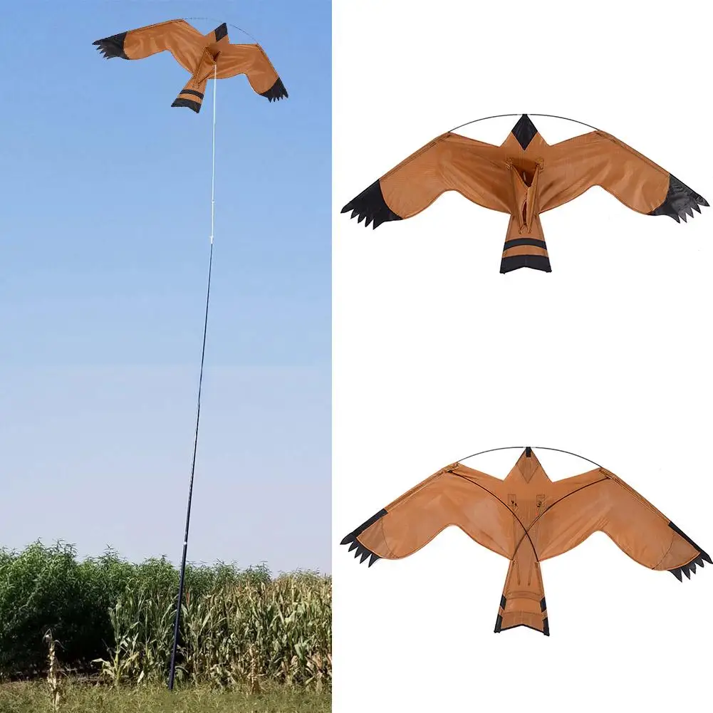 

Emulation Flying Drive Bird Kite Light Weight Easy To Assemble Bird Kite Bird Repelling Eagle Kite For Garden Yard Farm