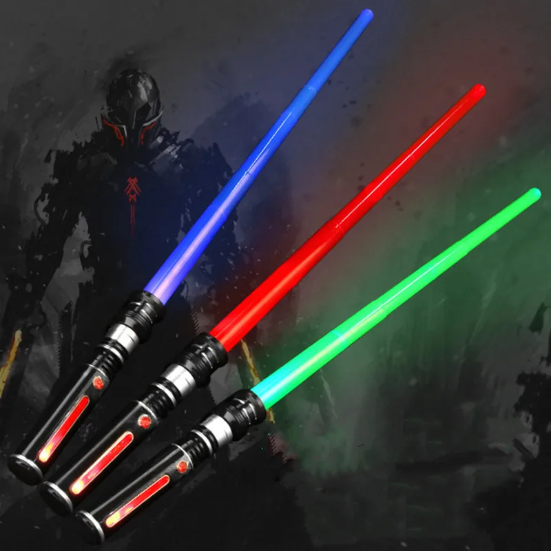 2pcs Star Wars Led Lightsaber Sword Toys Cosplay Props With Sound for kid‘s gift 