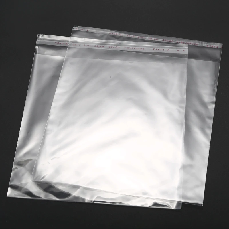 New-100PCS прозрачные герметичные Самоклеющиеся пластиковые пакеты 16x20 см