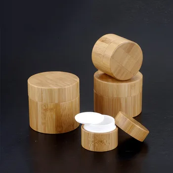 

50pcs-200g surface cosmetic package hand made plastic inner Fully wrapped bamboo jar