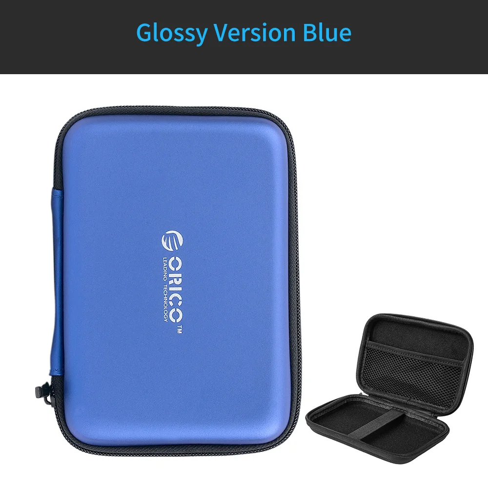 ORICO сумка для наушников 2,5 дюймов защитный чехол для внешнего портативного коробка-чехол на HDD usb кабель для зарядки банки питания наушники еще - Цвет: Синий