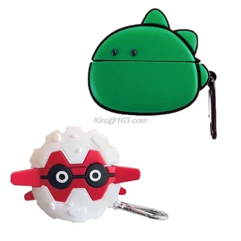 

Dinosaur Robot Protective Cover Silicone Case with Carabiner for Freebuds 3 Kit