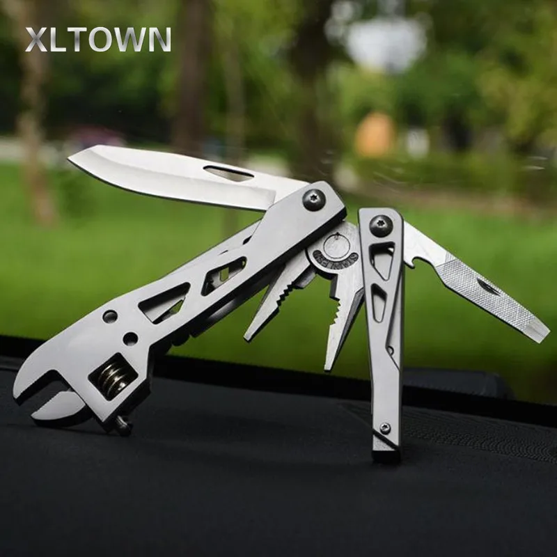 XLTOWN Открытый Многофункциональный гаечный ключ плоскогубцы Нож Складной