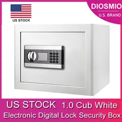 DIOSMIO – boîte de sécurité numérique blanche, boîtier de sécurité avec clavier, indicateur LED, étanche et ignifuge 