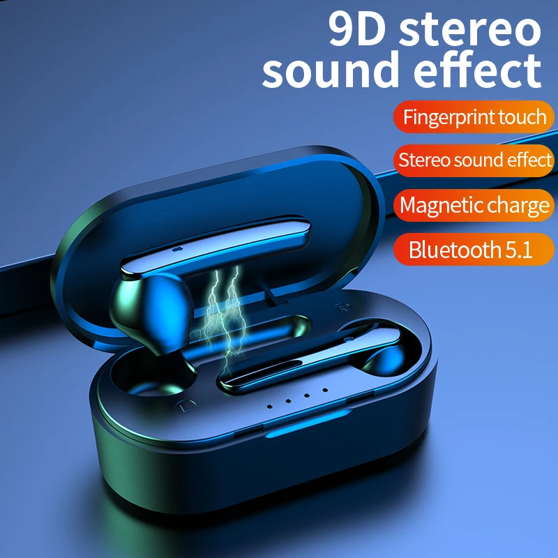 Беспроводная гарнитура Bluetooth 5 0 встроенное аудио устройство TWS водонепроницаемая