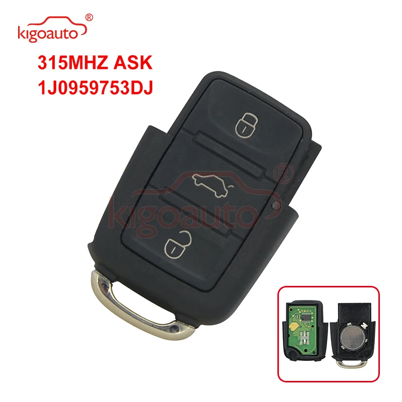 Kigoauto дистанционный ключ для VW HU66 3 кнопки 315 МГц ASK 1JO959753DJ | Автомобили и мотоциклы