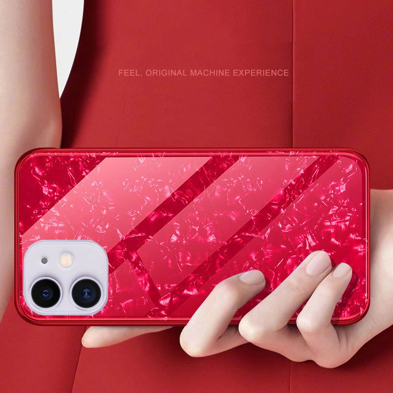  Marmor Gehärtetem Glas fall auf die für Apple iphone 11 iphone 11 A2221 A2111 A2223 Weiche TPU Rand