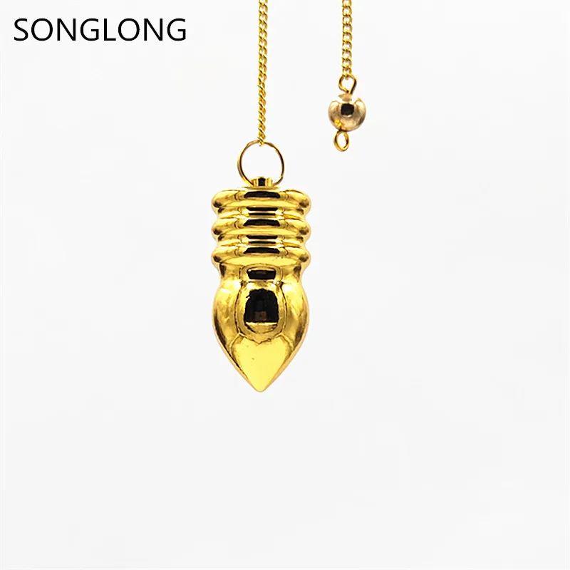 

pendulum dowsing spirit swing FM divination hypnosis metal brass non-crystal metal copper solid standard pendulum energy therapy