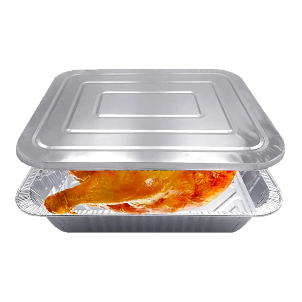 10x BBQ Aluminum Foil Grease Drip Pans Recyclable Grill Catch Tray