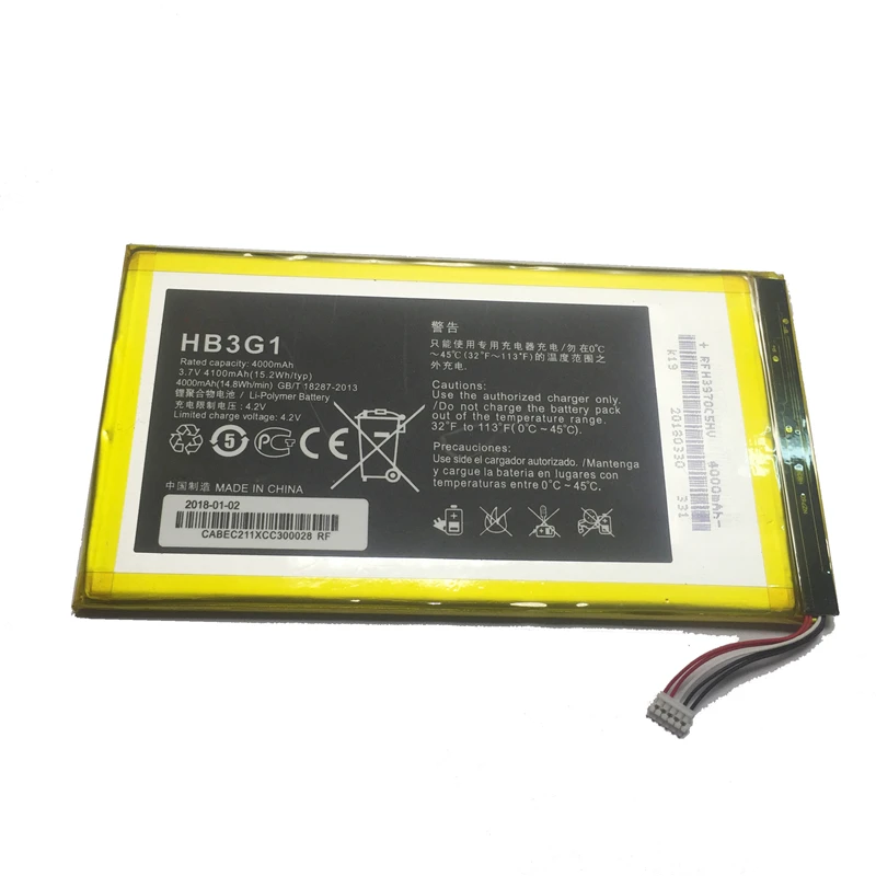 Литий-полимерный аккумулятор для планшета huawei Mediapad S7 S7-601U/C/W S7-301W/U S7-931 Аккумулятор для сотового телефона HB3G1 HB3G1H 4100 мАч