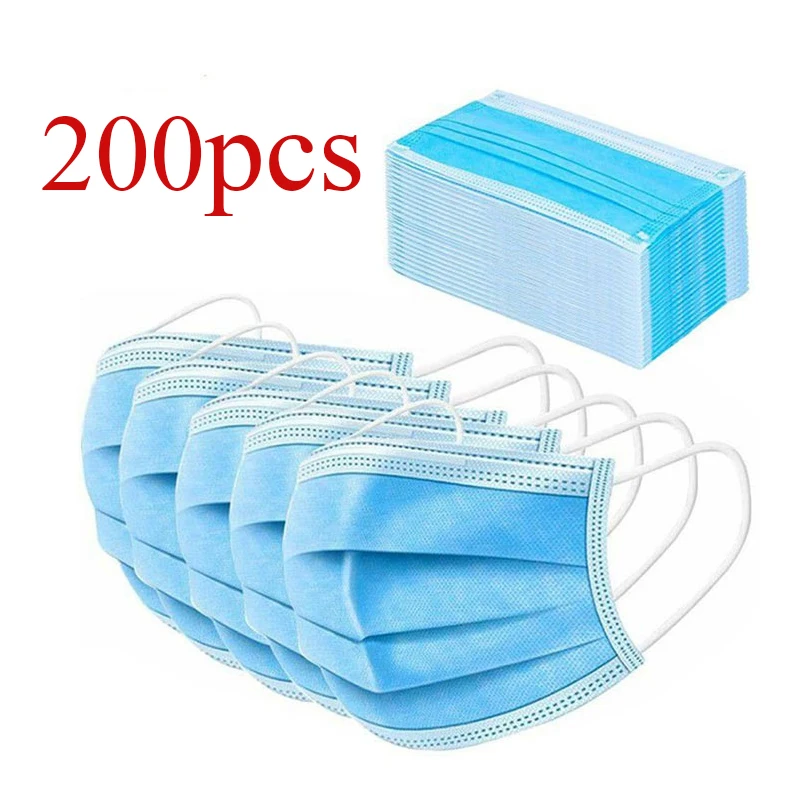 

Masks For Germ Protection Anti Dust And Haze Disposable 3 Layer Gasket Safety Breathable Face Mask
