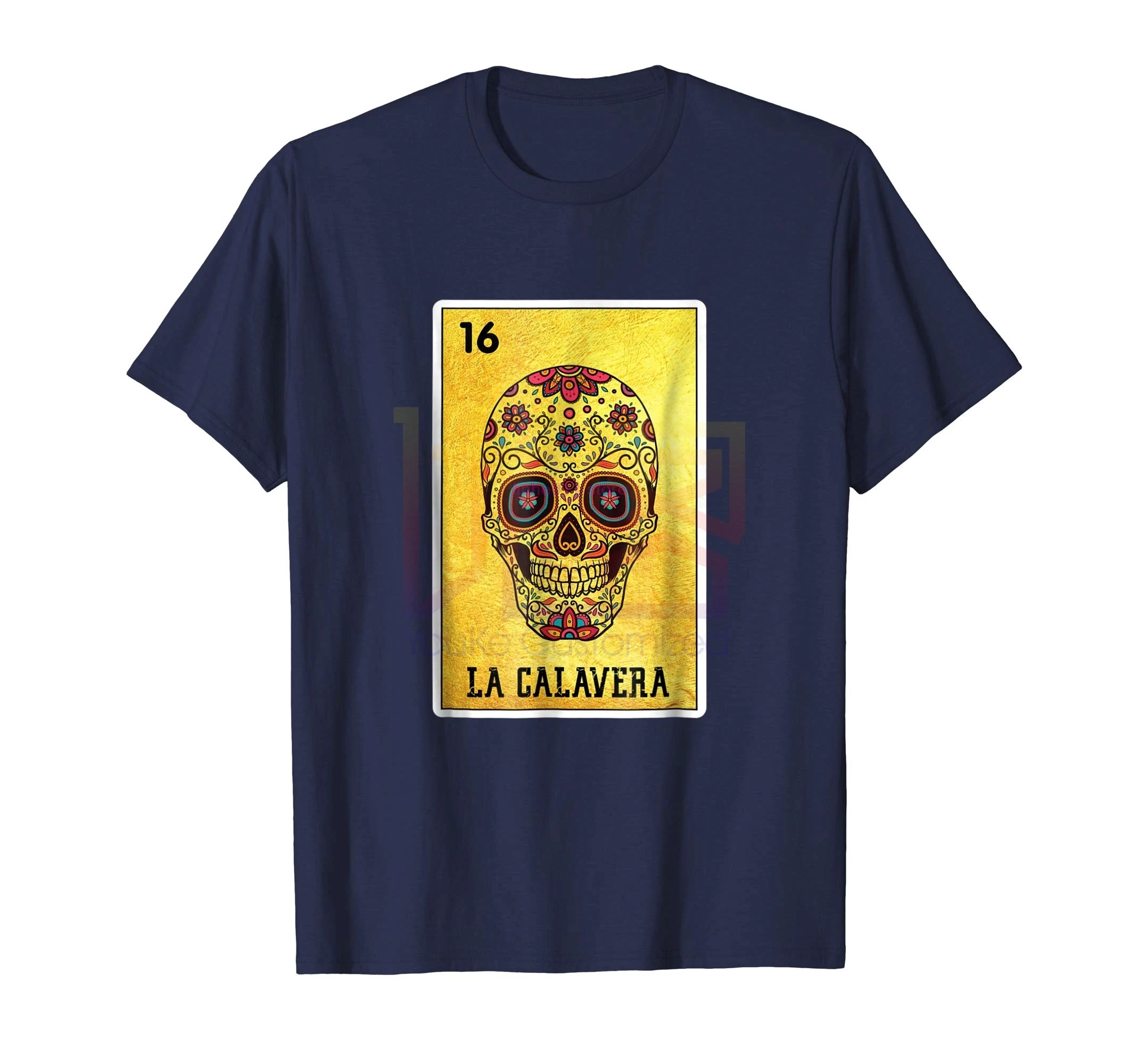 Новинка мужская рубашка La Calavera Мексиканский сахарный череп футболка | Мужская
