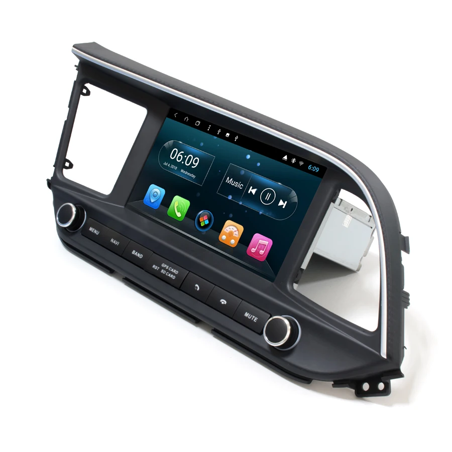 Сенсорный экран 4G lte Восьмиядерный автомобильный Android 9,1 радио для hyundai Elantra Автомобильный gps Мультимедиа bluetooth стерео магнитофон