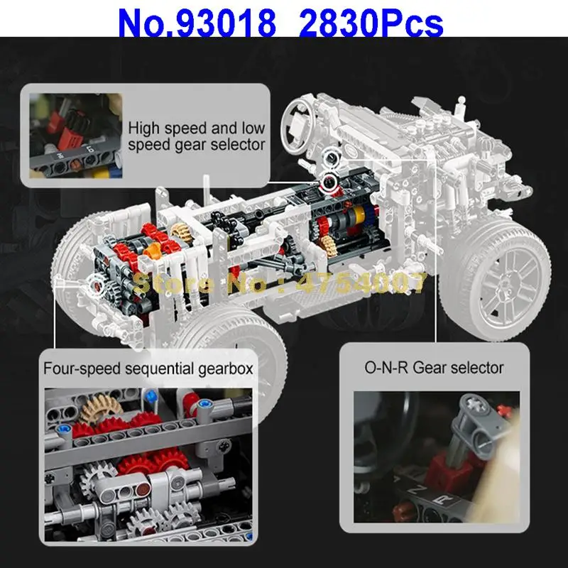 2830 шт. модель автомобиля technic defender строительные блоки 42110 игрушка