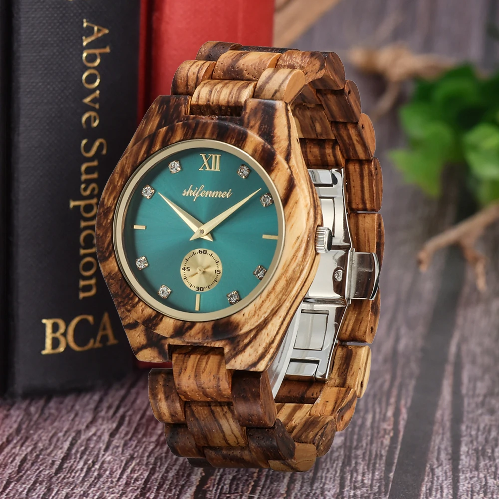 

Shifenmei Ladies Watches 2019 Wood Watch Women Top Luxury Brand Sports Quartz Wristwatch Wooden Bracelet Clock Relogio Feminino
