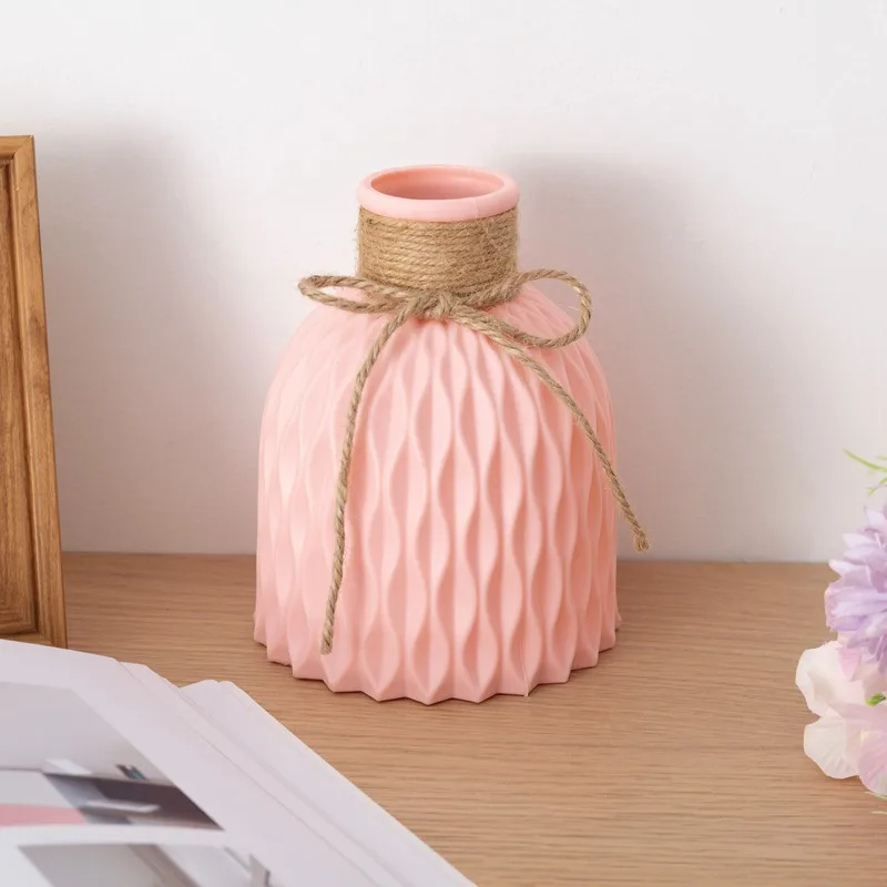 European-style Plastic Vase Home Decoration Anti-ceramic Wedding Decoration Unbreakable for Artificial Flower Creativity Home