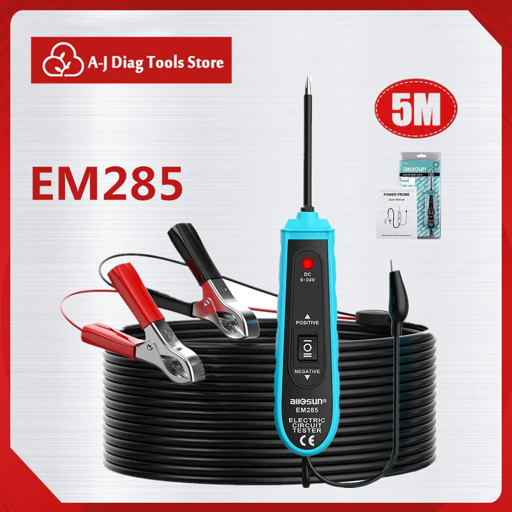 

EM285 Car Circuit Tester 6-24V Power Diagnostic Tool Damage-free Electrical System Test Automotive Current Voltage Probe Tester