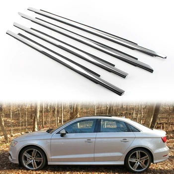 

Car Weatherstrip Window Moulding Trim Seal Belt For Audi A3 2014 2015 2016 2017 2018 2019 2020 Chrome 4Pcs/Set