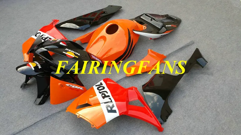 Инжекторный комплект для HONDA CBR600RR F5 05 06 CBR 600 RR CBR 600 RR CBR 600 2005 2006 Красный orange Обтекатели на кузов+ подарки HG26