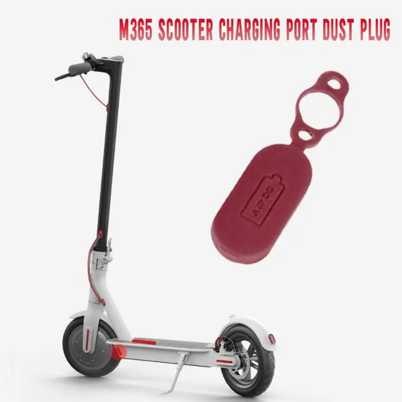 

M365 Electric Scooter Charge Port Cover Dust Plug Easy Installation Oxidation Resistance Silicone Cap for Cycling Parts