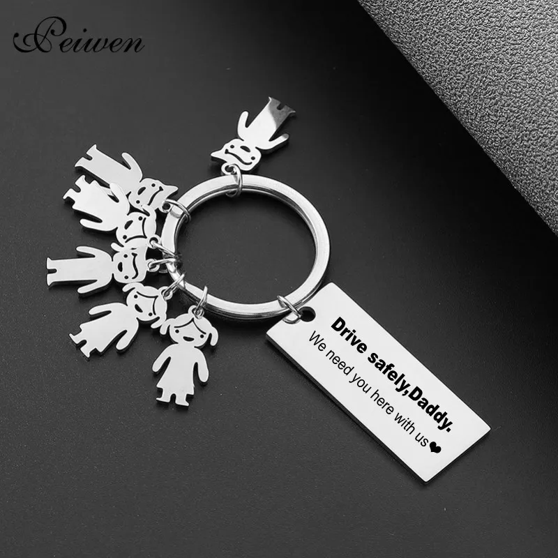 Personalized Custom Name Keychains Family Boy And Girl Key Rings Nameplate Stainless Steel Key chain For Men Women Keyring Gifts the bling king custom name belly button rings personalized stainless steel letter women girl charming body piercing jewelry