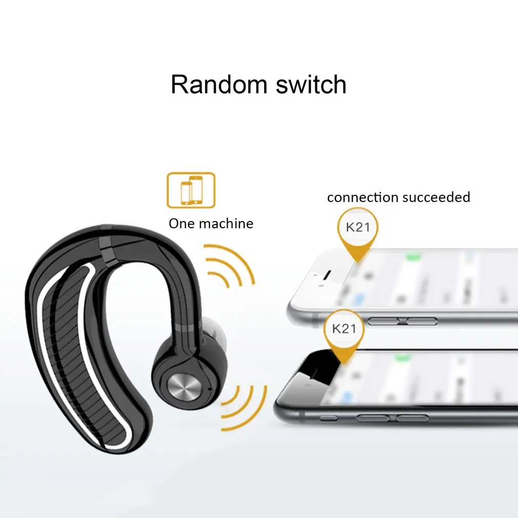 K21 Hands-free Беспроводной наушники Беспроводной гарнитура наушники с микрофоном наушники