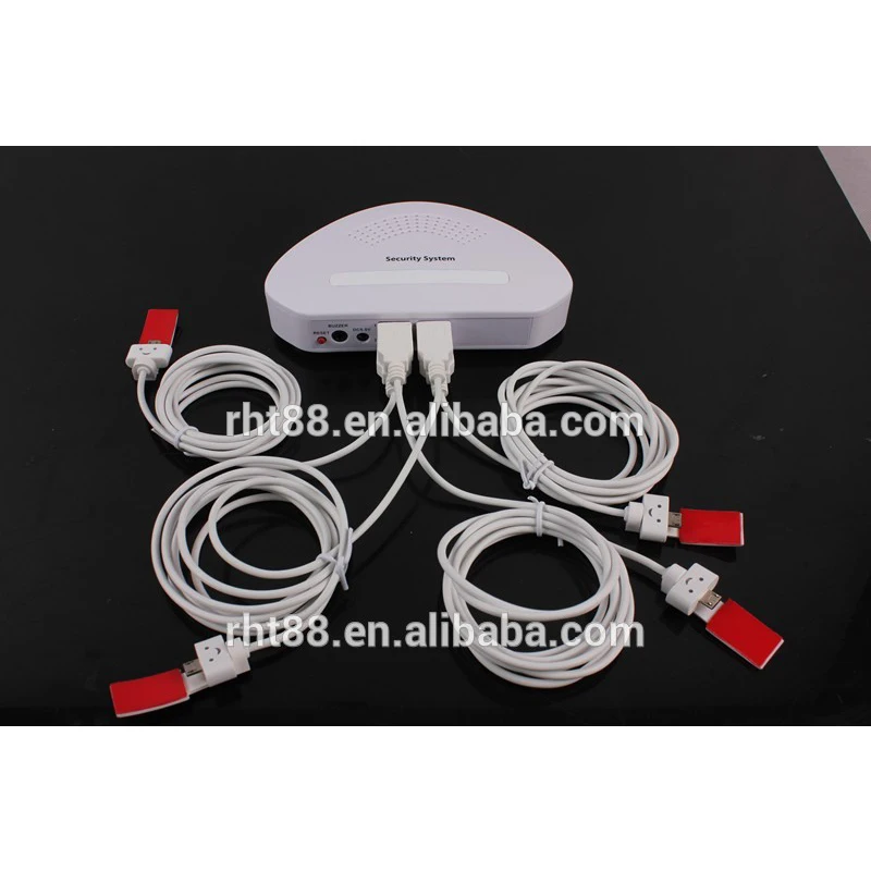 

Multi port anti theft security device for mobile phone with charger