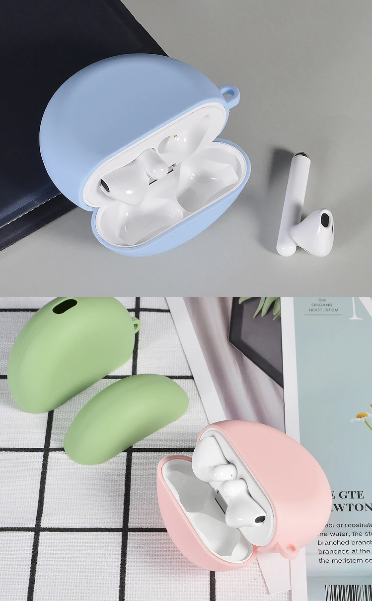 10 одноцветное цветное покрытие для наушников для huawei Freebuds 3 чехол ТПУ гарнитура силиконовые беспроводные Bluetooth наушники защитные наушники