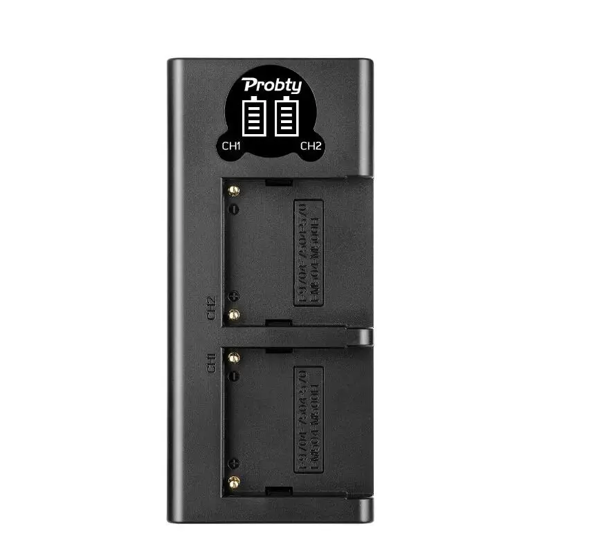 1 PcsCharger NP-F550 NP-F330 NP F550 NP F330 батарея для камеры+ светодиодный двойной USB зарядное устройство для sony NP-F550 NP-750 YONGNUO - Цвет: 1 PcsCharger