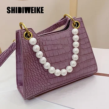 

Design Handle Chains Handbags Women Messenger Bag Ladies PU leather Handle Shoulder Bag Small Purse 1X59