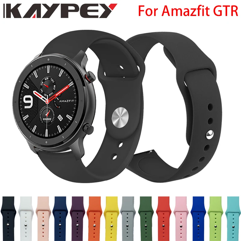 

Silicone Soft Strap for Xiaomi Huami Amazfit GTR 42mm Smart Watch Wearable Wrist Bracelet Amazfit gtr 47mm Watchband Strap