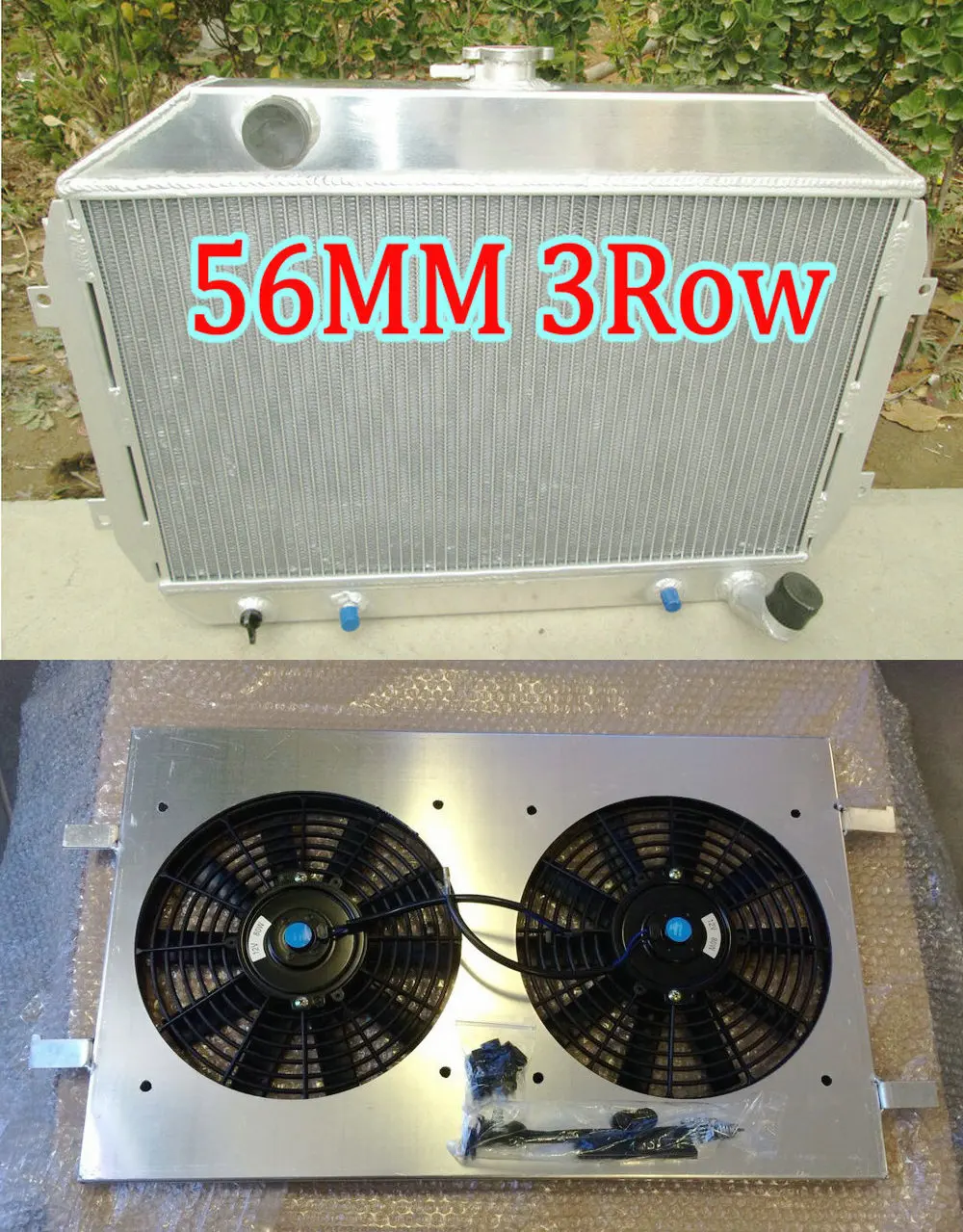 Radiator Shroud Fans Алюминиевый радиатор+ кожух+ вентилятор для nissan fairlady Z S30 Datsun 240Z 260Z L24 L26 1970-1975 AT/MT 71 72 73 74 - Цвет: Radiator Shroud Fans