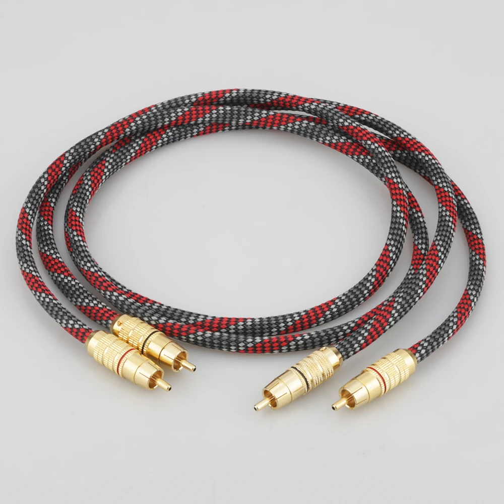 Audiocrast Ofc Copper Fully Shielding Analogue Audio Cable Phono Rca