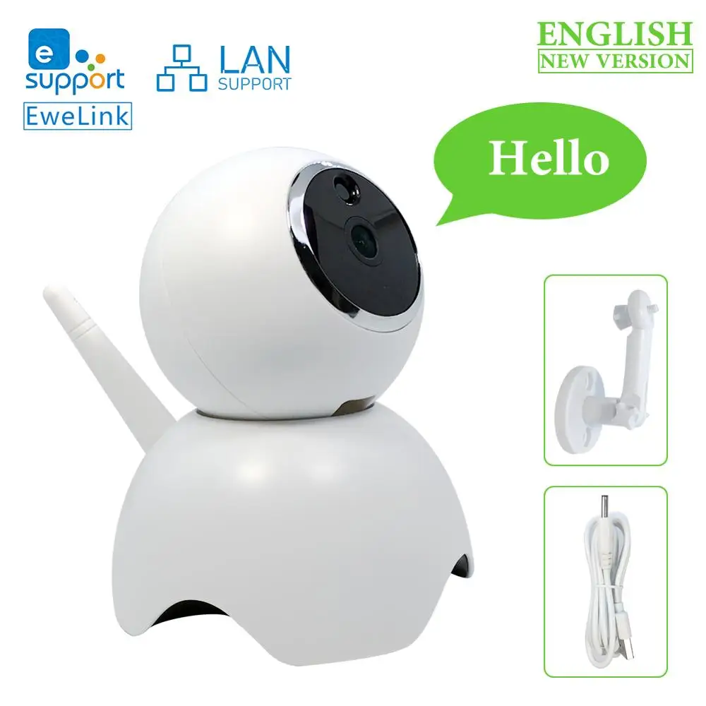 

EWelink Smart camera Wireless WiFi Intelligent camera indoor Two way audio Mini night vision LAN network smart home baby monitor
