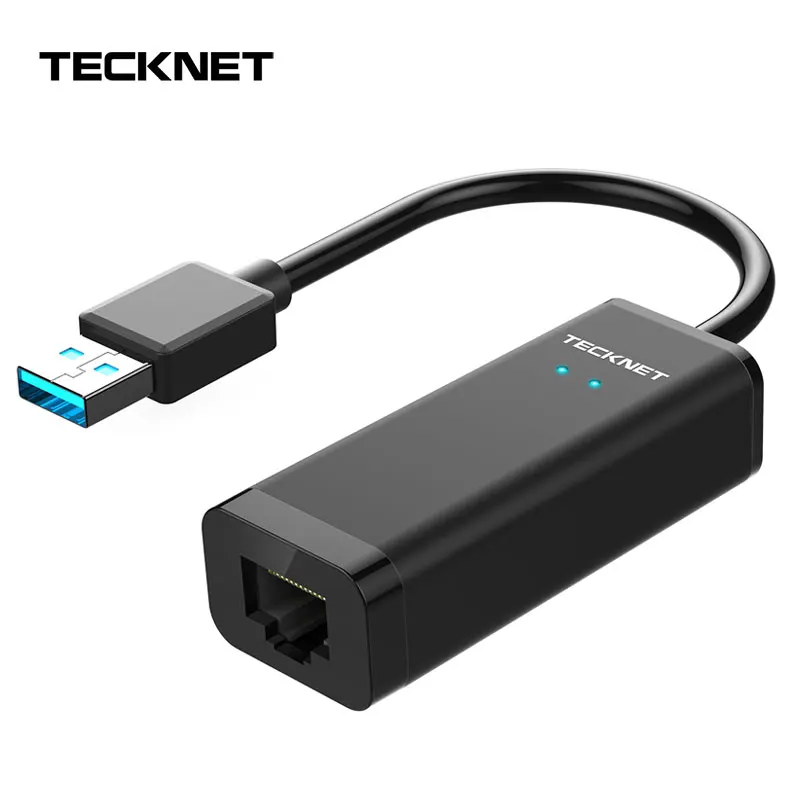 

TeckNet USB Ethernet Adapter USB 3.0 Network Card to RJ45 Lan for Windows 10 Xiaomi Mi Box 3 Nintend Switch Ethernet USB