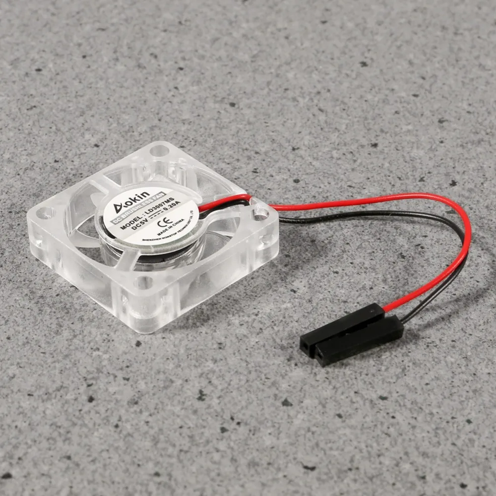 Raspberry Pi 4 Cooling Fan, Raspberry Pi DC Brushless CPU LED Cooling Fan 30mm 3010 Fan Cooler for Raspberry Pi Model B 3B + 2B+ (16)