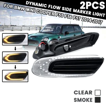 

1 Pair Dynamic Side Repeater Day Light LED Flowing Side Marker Lights Turn Signal Lamp 12V Panel For MINI COOPER F55 F56 F57