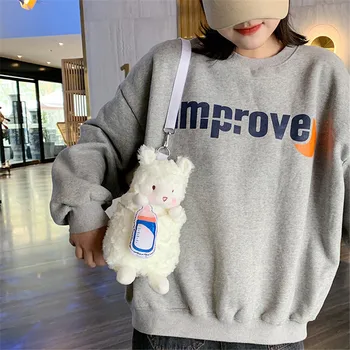 

2020 Lamb Plush Shoulder Bags For Women Faux Fur Crossbody Bag Solid Color Warm Messenger Bag Women Shopping Tote Bolsa Feminina