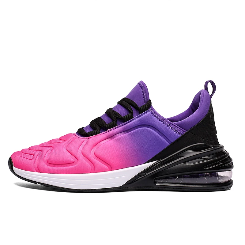 W purple 280-1 Мужские кроссовки для бега с воздушной подушкой, пара спортивных кроссовок, удобные спортивные кроссовки, 8 цветов, уличная прогулочная обувь - Цвет: W purple 280-1