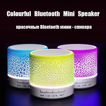 

Portable Mini Bluetooth Speakers Wireless Hands Free LED Speaker TF USB FM Sound Music Bluetooth Speaker For MP3 Mobile Phone