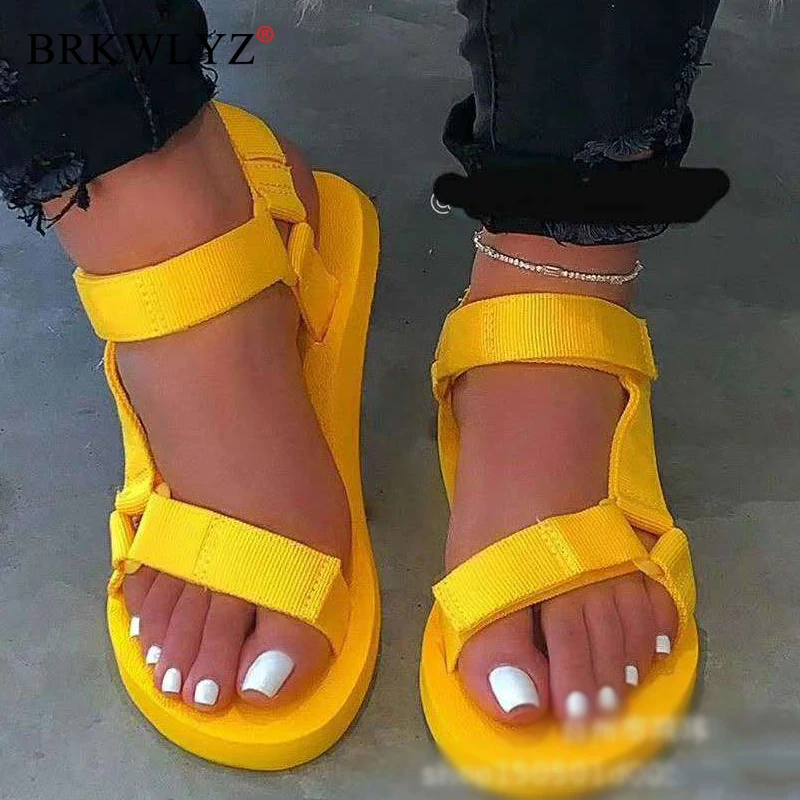 

2020 Women Spring/summer New Soft-slip Non-slip Sandals Foam Sole Durable Sandals Ladies Outdoor Beach Slippers Sandalias Mujer
