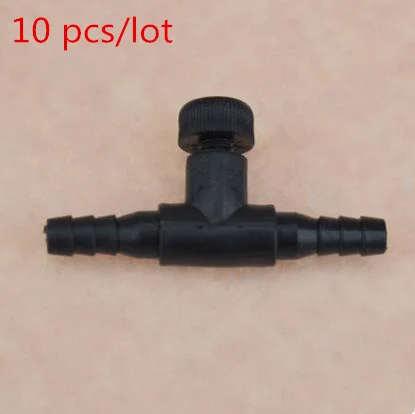 10pcs per lot4 Красочный Регулируемый пневматический насос переключатель клапан 2/3 способов для 4*6 мм шланг аквариум воздушный насос аксессуары 10 шт./партия - Цвет: 10pcs per lot4