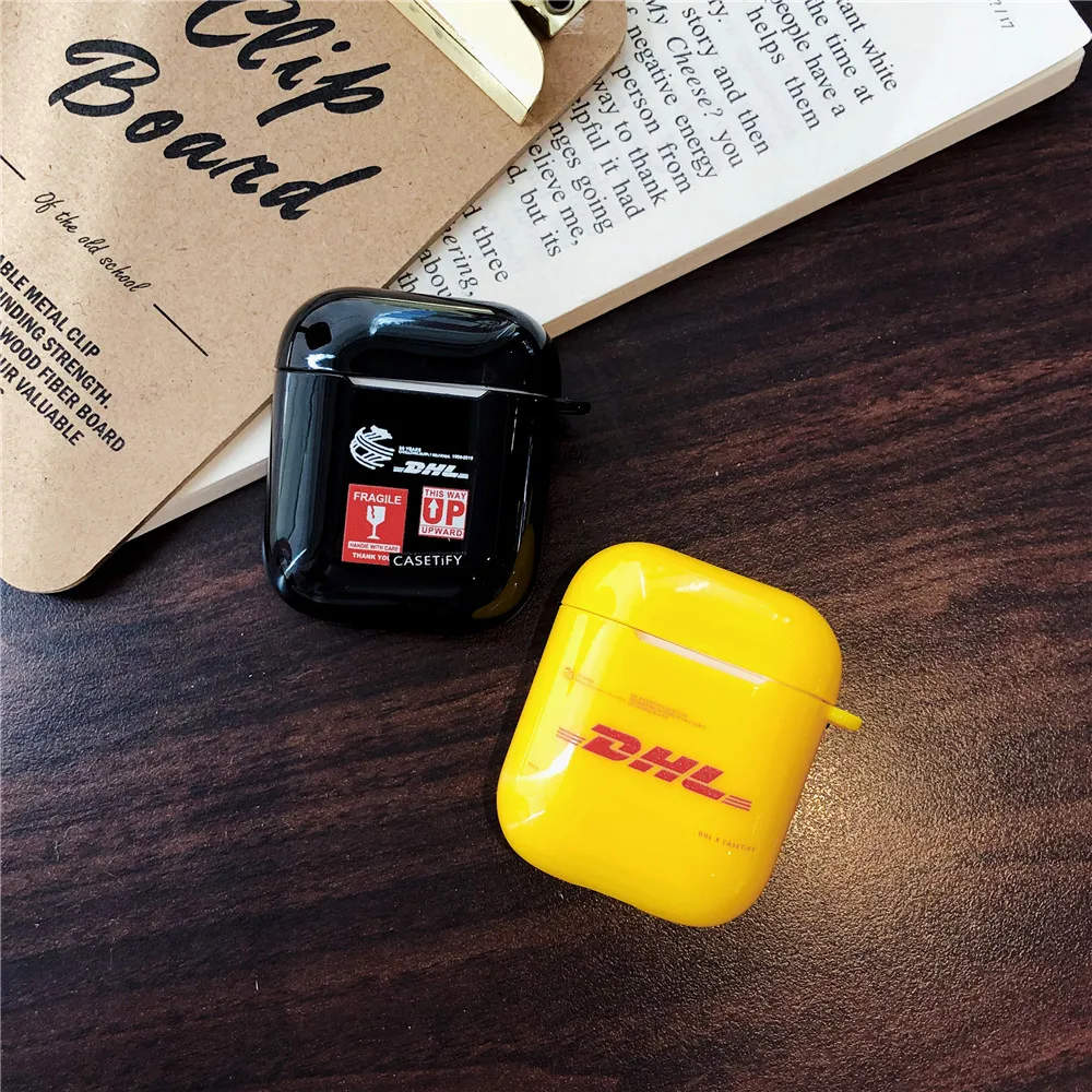 Для Airpods персональный чехол с узором Dhl для Airpods 1 2 Беспроводная bluetooth-гарнитура Мягкие силиконовые наушники для iPhone чехол