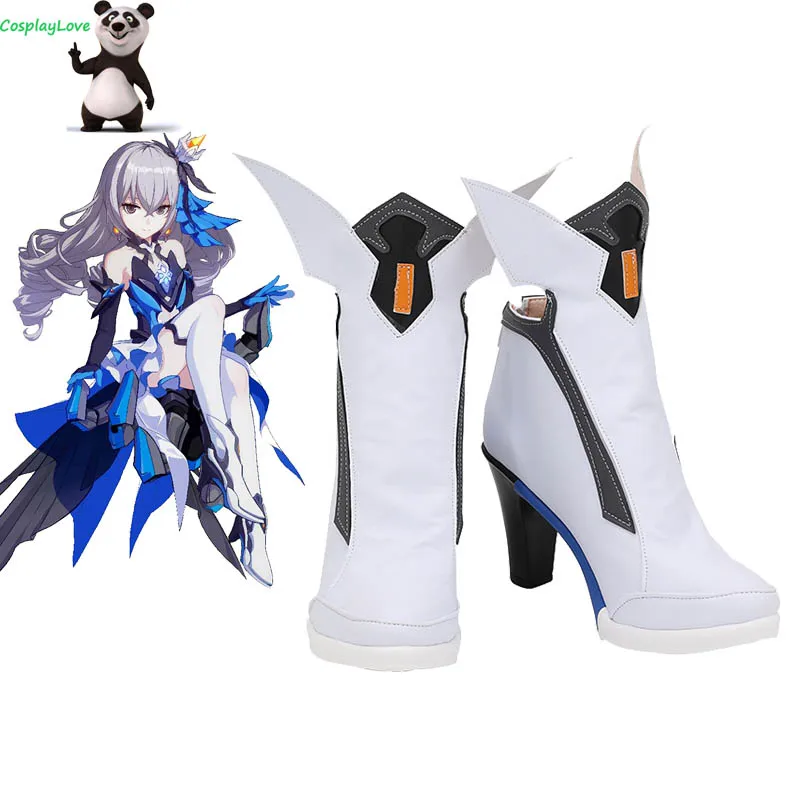 

Обувь для косплея Honkai Impact 3rd Броня зайчик, белая, длинные кожаные сапоги для косплея, изготовленные на заказ для вечерние НКИ, Рождества, Хэллоуина