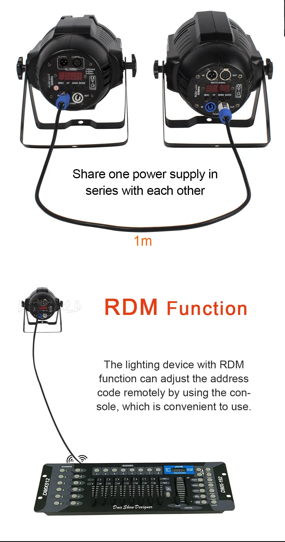 Может светодио дный LED Par 18x12 Вт RGBW 4in1 зум Алюминий дом идеально подходит для клубов театры церкви концертные постановки и освещение