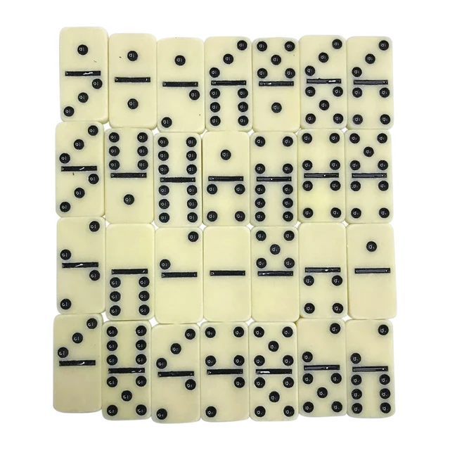 28pcs Entertainment Classic Toy Double Six Gift Dominoes Set With Box Dot Funny Chess Game Travel Portable Learning Educational 2