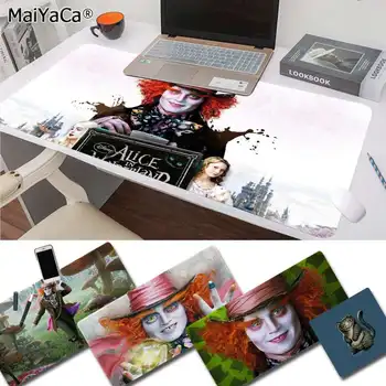 

MaiYaCa New Alice In Wonderland Johnny Depp Movie DIY Design Pattern Game mousepad Free Shipping Large Mouse Pad Keyboards Mat