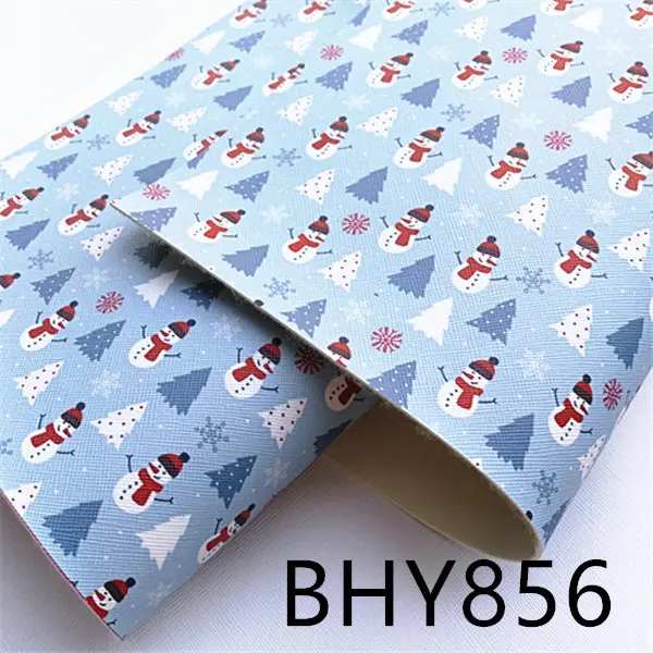 A4 20*33 см Мультфильм Печати Синтетическая кожа ткань для DIY аксессуары BHY857 - Цвет: BHY856