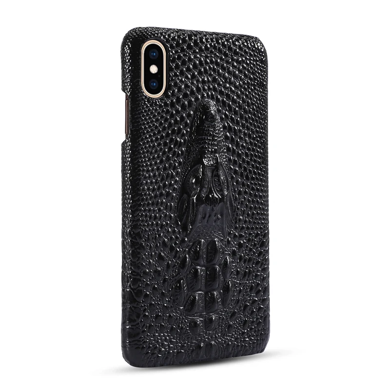 Для Apple iPhone X XS XR чехол для телефона с головой дракона из натуральной кожи защитный чехол тонкий бизнес умный чехол для iPhone XS Max