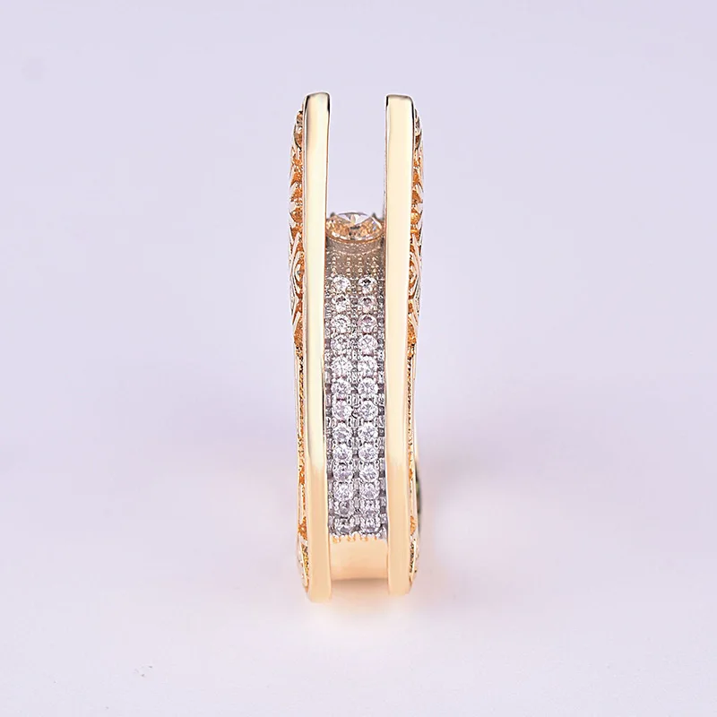 Best Unique Style Men Women Big Finger Ring Fashion Sun King Engagement Ring Yellow Gold Wedding Rings Vintage Jewelry